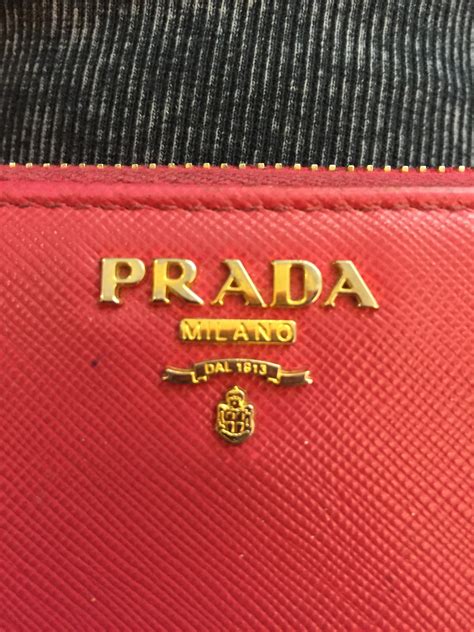 authentic vs fake prada wallet|prada vintage wallet.